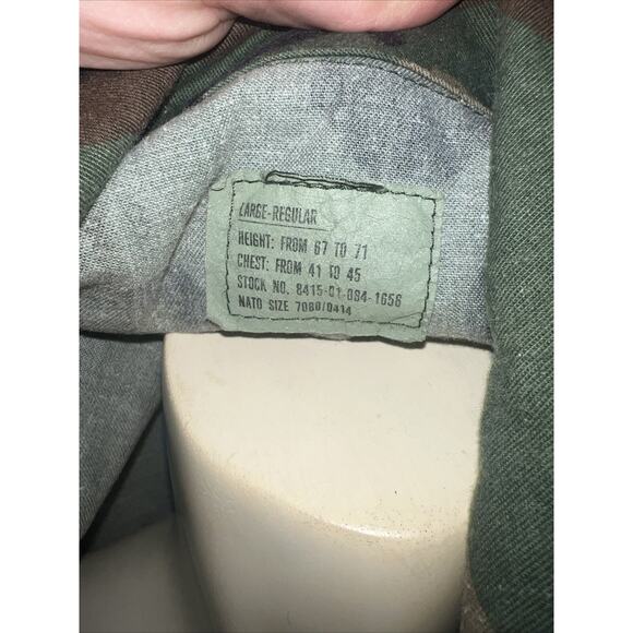 US Navy Camouflage Hot Weather Coat Jacket Size Large - Picture 5 of 5